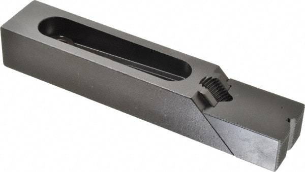 Gibraltar - 7-3/8" OAL x 1-1/2" Overall Width, High Grip Nose, Steel Manual Edge Clamp - Black Oxide Coating, 1-1/4" High, 1/2" Socket Cap Screw Slot, 3-5/16" Travel - Industrial Tool & Supply