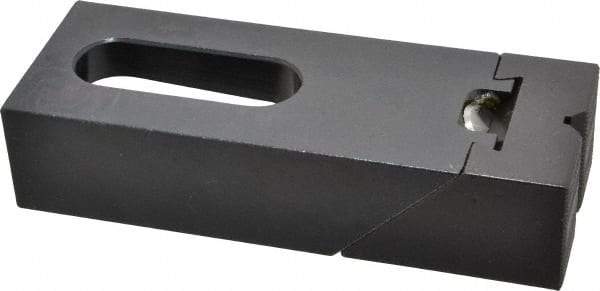 Gibraltar - 5-1/4" OAL x 2" Overall Width, High Grip Nose, Steel Manual Edge Clamp - Black Oxide Coating, 1-1/4" High, 3/4" Socket Cap Screw Slot, 1-3/8" Travel - Industrial Tool & Supply