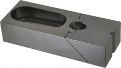 Gibraltar - 6-7/16" OAL x 2-1/2" Overall Width, High Grip Nose, Steel Manual Edge Clamp - Black Oxide Coating, 1-1/2" High, 7/8" Socket Cap Screw Slot, 2" Travel - Industrial Tool & Supply