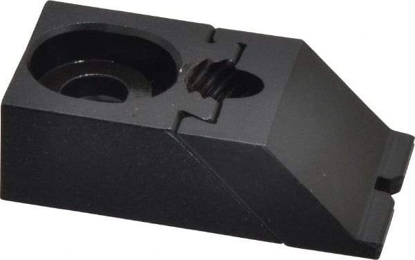 Gibraltar - 1-7/8" OAL x 1" Overall Width, Low Grip Nose, Steel Manual Edge Clamp - Black Oxide Coating, 5/8" High, 5/16" Socket Cap Screw Slot, 1/4" Travel - Industrial Tool & Supply