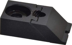 Gibraltar - 1-7/8" OAL x 1" Overall Width, Low Grip Nose, Steel Manual Edge Clamp - Black Oxide Coating, 5/8" High, 5/16" Socket Cap Screw Slot, 1/4" Travel - Industrial Tool & Supply