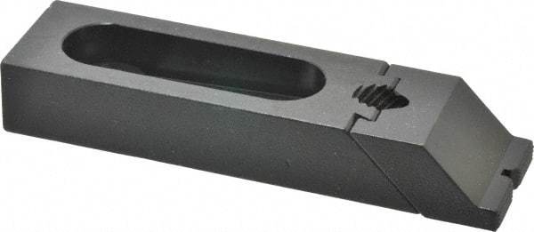 Gibraltar - 5-5/16" OAL x 1-1/2" Overall Width, Low Grip Nose, Steel Manual Edge Clamp - Black Oxide Coating, 7/8" High, 1/2" Socket Cap Screw Slot, 2" Travel - Industrial Tool & Supply