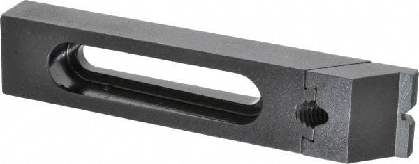 Gibraltar - 7-1/4" OAL x 1-1/2" Overall Width, Low Grip Nose, Steel Manual Edge Clamp - Black Oxide Coating, 7/8" High, 1/2" Socket Cap Screw Slot, 3" Travel - Industrial Tool & Supply