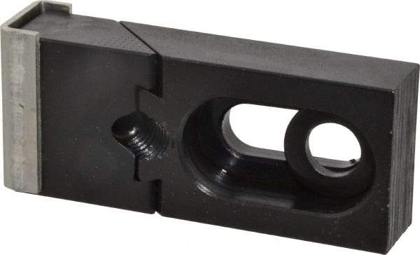 Gibraltar - 2-3/4" OAL x 1-1/4" Overall Width, Standard Grip Nose, Steel Manual Edge Clamp - Black Oxide Coating, 5/8" High, 3/8" Socket Cap Screw Slot, 11/16" Travel - Industrial Tool & Supply