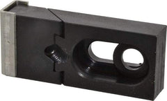 Gibraltar - 2-3/4" OAL x 1-1/4" Overall Width, Standard Grip Nose, Steel Manual Edge Clamp - Black Oxide Coating, 5/8" High, 3/8" Socket Cap Screw Slot, 11/16" Travel - Industrial Tool & Supply