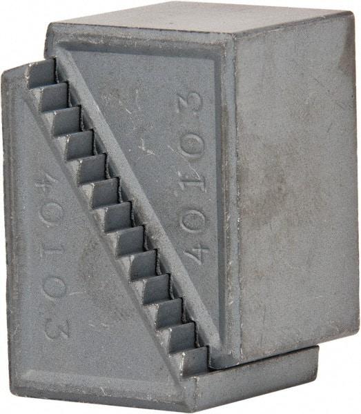 Gibraltar - 2 Piece, 29 to 64mm Height Adjustment, Steel Step Block - 1/16" Step Depth, 1/8" Step Elevation, 25mm Width, 1-39/64" Base Depth, 1-1/16" Height - Industrial Tool & Supply