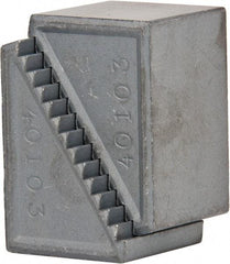 Gibraltar - 2 Piece, 29 to 64mm Height Adjustment, Steel Step Block - 1/16" Step Depth, 1/8" Step Elevation, 25mm Width, 1-39/64" Base Depth, 1-1/16" Height - Industrial Tool & Supply
