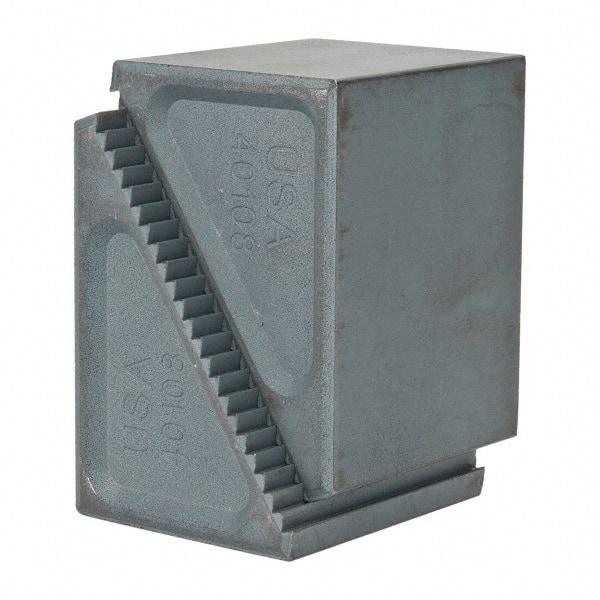 Gibraltar - 2 Piece, 45 to 102mm Height Adjustment, Steel Step Block - 1/16" Step Depth, 1/8" Step Elevation, 51mm Width, 2-17/32" Base Depth, 1-43/64" Height - Industrial Tool & Supply