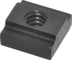 Gibraltar - 1/4-20 Blind Tapped T Slot Nut - 5/16" Slot Width, 9/16 x 3/16" Base Width x Height, 9/16 x 1/4" OAL x Height - Industrial Tool & Supply