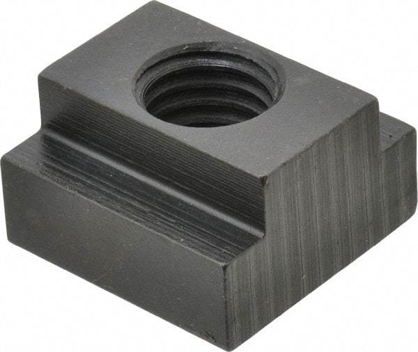 Gibraltar - 5/8-11 Blind Tapped T Slot Nut - 3/4" Slot Width, 1-1/4 x 15/32" Base Width x Height, 1-1/4 x 3/4" OAL x Height - Industrial Tool & Supply