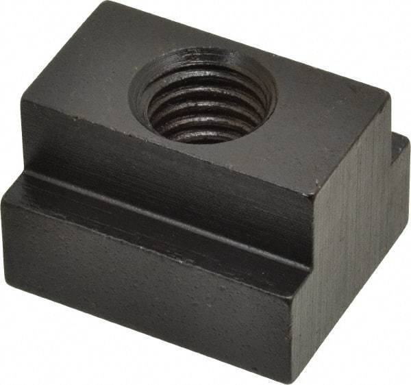 Gibraltar - 5/8-11 Blind Tapped T Slot Nut - 13/16" Slot Width, 1-1/4 x 9/16" Base Width x Height, 1-1/2 x 1" OAL x Height - Industrial Tool & Supply