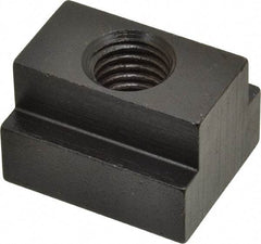 Gibraltar - 5/8-11 Blind Tapped T Slot Nut - 13/16" Slot Width, 1-1/4 x 9/16" Base Width x Height, 1-1/2 x 1" OAL x Height - Industrial Tool & Supply