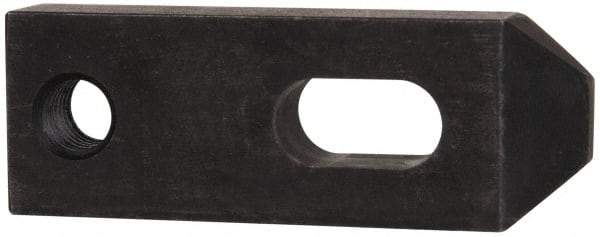 Gibraltar - 17/32" Stud, Carbon Steel, Strap Clamp - 1/2" Travel, 3-1/2" OAL x 1-1/4" Wide x 5/8" High, Black Oxide Finish, Tapered Nose - Industrial Tool & Supply