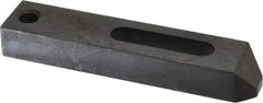 Gibraltar - 17/32" Stud, Carbon Steel, Strap Clamp - 2" Travel, 6" OAL x 1-1/4" Wide x 7/8" High, Black Oxide Finish, Tapered Nose - Industrial Tool & Supply
