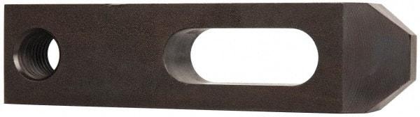 Gibraltar - 25/32" Stud, Carbon Steel, Strap Clamp - 1-1/2" Travel, 6" OAL x 1-1/2" Wide x 1" High, Black Oxide Finish, Tapered Nose - Industrial Tool & Supply