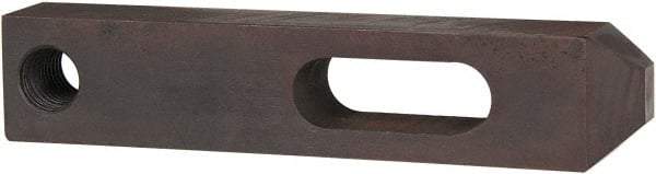 Gibraltar - 1-1/16" Stud, Carbon Steel, Strap Clamp - 2" Travel, 10" OAL x 2" Wide x 1-1/2" High, Black Oxide Finish, Tapered Nose - Industrial Tool & Supply