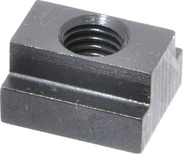 Gibraltar - M10x1.50 Blind Tapped T Slot Nut - 1/2" Slot Width, 19 x 7mm Base Width x Height, 22 x 13mm OAL x Height - Industrial Tool & Supply