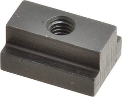 Gibraltar - M6x1.00 Tapped Through T Slot Nut - 7/16" Slot Width, 16 x 6mm Base Width x Height, 22 x 11mm OAL x Height - Industrial Tool & Supply