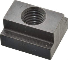 Gibraltar - M10x1.50 Tapped Through T Slot Nut - 1/2" Slot Width, 19 x 7mm Base Width x Height, 22 x 13mm OAL x Height - Industrial Tool & Supply