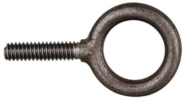 Gibraltar - 11,460 Lb Capacity, Steel, M27x3.00 Thread, Fixed Lifting Eye Bolt - Fully Threaded, 48mm Shank, 48mm Thread Length, Shoulder - Industrial Tool & Supply