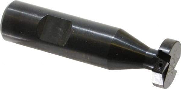 Cutting Tool Technologies - 1/4 Inch Cutting Width, 0.89 Inch Cutting Diameter, 2 Cutter Inserts, 3/4 Inch Shank Diameter, 1215 Insert Style, Indexable Keyseat Cutter - Inch Long Shank - Industrial Tool & Supply