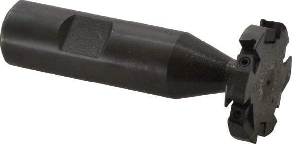 Cutting Tool Technologies - 1/4 Inch Cutting Width, 1.39 Inch Cutting Diameter, 6 Cutter Inserts, 3/4 Inch Shank Diameter, 1215 Insert Style, Indexable Keyseat Cutter - Inch Long Shank - Industrial Tool & Supply