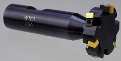 Cutting Tool Technologies - 5/16 Inch Cutting Width, 1.39 Inch Cutting Diameter, 6 Cutter Inserts, 3/4 Inch Shank Diameter, 1215 Insert Style, Indexable Keyseat Cutter - Inch Long Shank - Industrial Tool & Supply