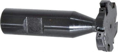 Cutting Tool Technologies - 1/4 Inch Cutting Width, 1.515 Inch Cutting Diameter, 6 Cutter Inserts, 3/4 Inch Shank Diameter, 1215 Insert Style, Indexable Keyseat Cutter - Inch Long Shank - Industrial Tool & Supply