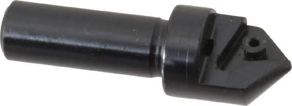 Cutting Tool Technologies - 90° Included Angle, 0.87" Max Cut Diam, 0.87mm Body Diam, 1/2" Shank Diam, 2-3/8" OAL, Indexable Countersink - 0.31" LOC, 1 Triangle Insert, TNMG 322 Insert Style, Negative Rake, Series NC - Industrial Tool & Supply