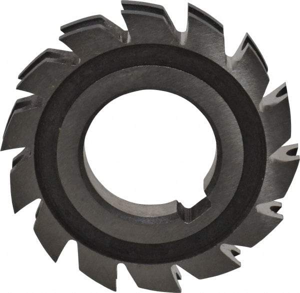 Made in USA - 3/32" Radius, 3/16" Circle Diam, 2-1/4" Diam x 0.385" Wide Cut, High Speed Steel Concave Radius Cutter - 2-1/4" OAL, Arbor Connection, Uncoated, Form Relieved, 10 Teeth - Industrial Tool & Supply