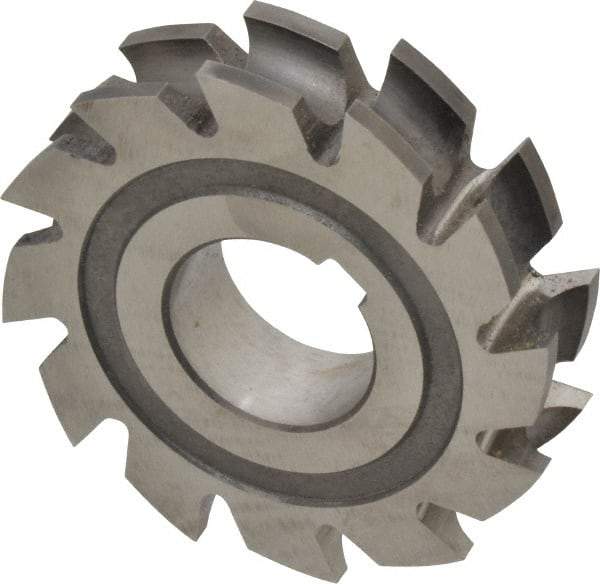 Made in USA - 3/16" Radius, 3/8" Circle Diam, 2-3/4" Diam x 0.635" Wide Cut, High Speed Steel Concave Radius Cutter - 2-3/4" OAL, Arbor Connection, Uncoated, Form Relieved, 10 Teeth - Industrial Tool & Supply