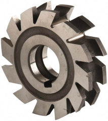 Made in USA - 7/32" Radius, 7/16" Circle Diam, 3" Diam x 0.76" Wide Cut, High Speed Steel Concave Radius Cutter - 3" OAL, Arbor Connection, Uncoated, Form Relieved, 10 Teeth - Industrial Tool & Supply
