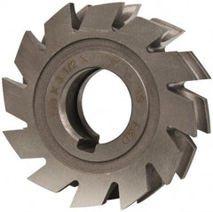 Made in USA - 5/16" Radius, 5/8" Circle Diam, 3-1/2" Diam x 1.01" Wide Cut, High Speed Steel Concave Radius Cutter - 3-1/2" OAL, Arbor Connection, Uncoated, Form Relieved, 10 Teeth - Industrial Tool & Supply