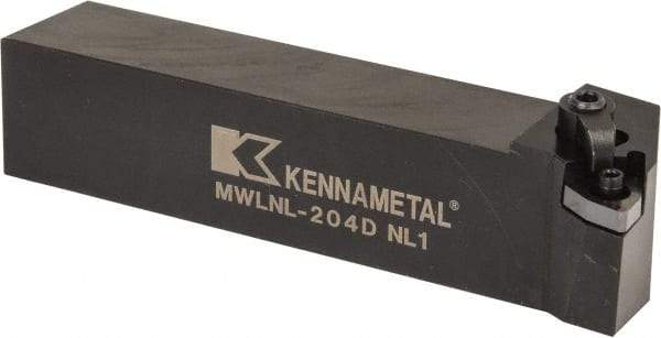 Kennametal - MWLN, Left Hand Cut, 5° Lead Angle, 1-1/4" Shank Height x 1-1/4" Shank Width, Negative Rake Indexable Turning Toolholder - 6" OAL, WN..43. Insert Compatibility, Series Kenloc - Industrial Tool & Supply