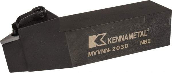 Kennametal - MVVN, Neutral Cut, 0° Lead Angle, 1-1/4" Shank Height x 1-1/4" Shank Width, Negative Rake Indexable Turning Toolholder - 6" OAL, VN..33. Insert Compatibility, Series Kenloc - Industrial Tool & Supply