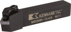 Kennametal - MSSN, Right Hand Cut, 45° Lead Angle, 3/4" Shank Height x 3/4" Shank Width, Negative Rake Indexable Turning Toolholder - 4-1/2" OAL, SN..43. Insert Compatibility, Series Kenloc - Industrial Tool & Supply