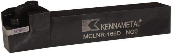 Kennametal - MCLN, Right Hand Cut, 5° Lead Angle, 1" Shank Height x 1" Shank Width, Negative Rake Indexable Turning Toolholder - 6" OAL, CN..64. Insert Compatibility, Series Kenloc - Industrial Tool & Supply
