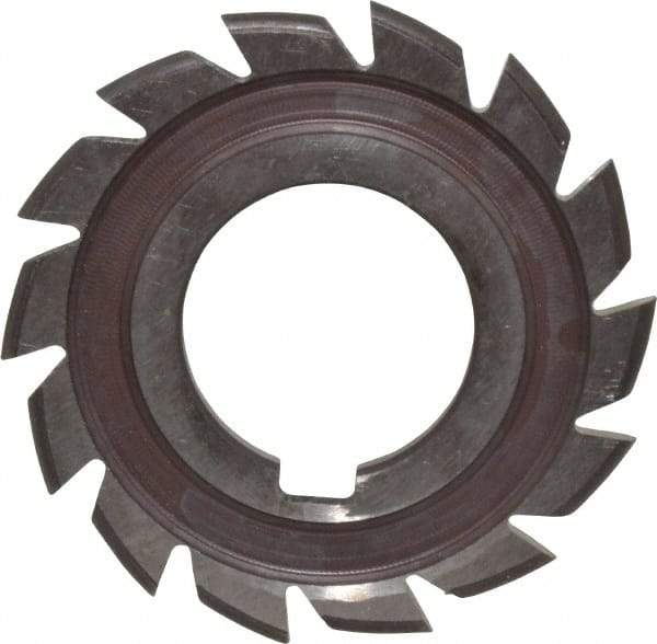 Made in USA - 1/16" Radius, 1/8" Circle Diam, 2-1/4" Cutter Diam, Arbor Connection, Convex Radius Cutter - High Speed Steel, Uncoated, Form Relieved, 12 Teeth - Industrial Tool & Supply