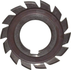 Made in USA - 1/16" Radius, 1/8" Circle Diam, 2-1/4" Cutter Diam, Arbor Connection, Convex Radius Cutter - High Speed Steel, Uncoated, Form Relieved, 12 Teeth - Industrial Tool & Supply