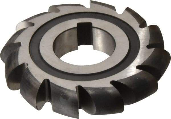 Made in USA - 5/16" Radius, 5/8" Circle Diam, 3-1/2" Cutter Diam, Arbor Connection, Convex Radius Cutter - High Speed Steel, Uncoated, Form Relieved, 12 Teeth - Industrial Tool & Supply