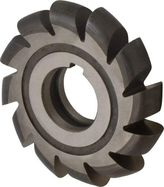 Made in USA - 3/8" Radius, 3/4" Circle Diam, 3-3/4" Cutter Diam, Arbor Connection, Convex Radius Cutter - High Speed Steel, Uncoated, Form Relieved, 12 Teeth - Industrial Tool & Supply