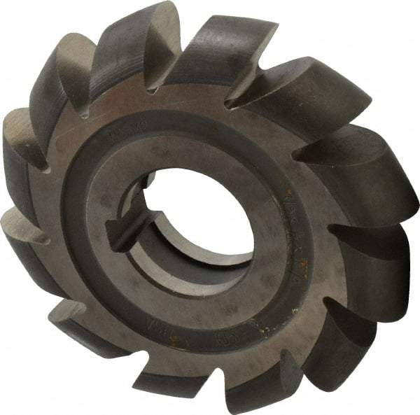 Made in USA - 7/16" Radius, 7/8" Circle Diam, 4" Cutter Diam, Arbor Connection, Convex Radius Cutter - High Speed Steel, Uncoated, Form Relieved, 12 Teeth - Industrial Tool & Supply