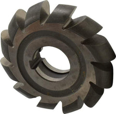 Made in USA - 7/16" Radius, 7/8" Circle Diam, 4" Cutter Diam, Arbor Connection, Convex Radius Cutter - High Speed Steel, Uncoated, Form Relieved, 12 Teeth - Industrial Tool & Supply
