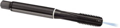 Guhring - M10x1.50 Metric, 4 Flute, Oxide Finish, Cobalt Spiral Point Tap - Modified Bottoming Chamfer, Right Hand Thread, 100mm OAL, 6HX Class of Fit, Series 1890 - Exact Industrial Supply
