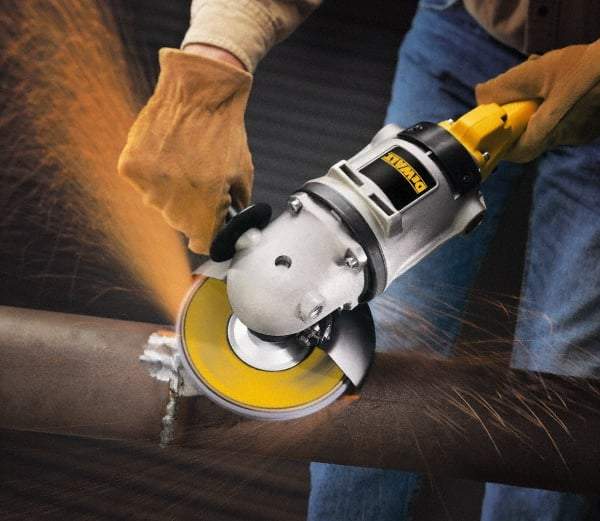 DeWALT - 60 Grit, 7" Disc Diam, 7/8" Center Hole, Type 29 Zirconia Alumina Flap Disc - 8,700 Max RPM, Fiberglass Backing, Arbor Attaching System, Coated - Industrial Tool & Supply