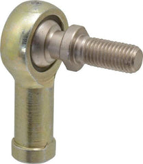 Alinabal - 5/16" ID, 7/8" Max OD, 2,800 Lb Max Static Cap, Spherical Rod End - 5/16-24 RH, 0.437" Shank Diam, 3/4" Shank Length, Steel with Molded Nyloy Raceway - Industrial Tool & Supply