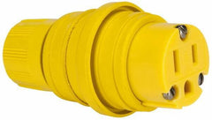 Value Collection - 125 VAC, 15 Amp, 5-15 Configuration, Industrial Grade, Ungrounded Connector - 1 Phase, 2 Poles, IP67 - Industrial Tool & Supply