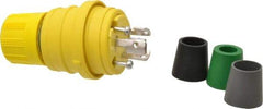Value Collection - 125 Volt, 15 Amp, L5-15 Configuration, Industrial Grade, Ungrounded Plug - 2 Poles, IP67 - Industrial Tool & Supply