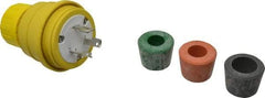 Value Collection - 125 Volt, 30 Amp, L5-30 Configuration, Industrial Grade, Ungrounded Plug - 2 Poles, IP67 - Industrial Tool & Supply
