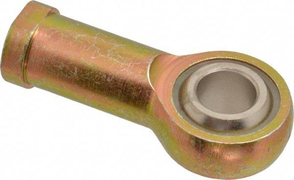 Alinabal - 3/4" ID, 1-3/4" Max OD, 9,000 Lb Max Static Cap, Spherical Rod End - 3/4-16 RH, 7/8" Shank Diam, 1-3/4" Shank Length, Steel with Molded Nyloy Raceway - Industrial Tool & Supply